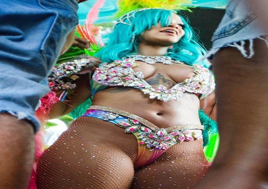 Rihanna sorprendió en el Carnaval de Barbados