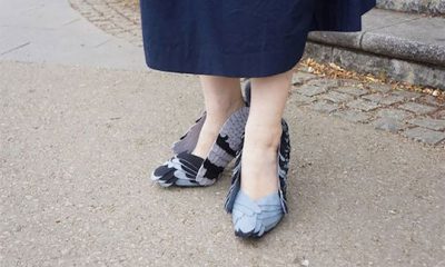 ¿Conoces a la japonesa que utiliza zapatos en forma de palomas?