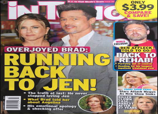 ¿Brad Pitt regresa a los brazos de Jennifer Aniston?
