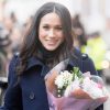 NOTTINGHAM, ENGLAND - DECEMBER 01:  US actress Meghan Markle visits Nottingham for her first official public engagement with fiancee Prince Harry on December 1, 2017 in Nottingham, England.  Prince Harry and Meghan Markle announced their engagement on Monday 27th November 2017 and will marry at St George's Chapel, Windsor in May 2018.  (Photo by Jeremy Selwyn - WPA Pool/Getty Images)