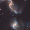 colisión de dos galaxias