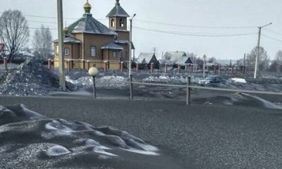 ¿Sabías que existe nieve negra en Rusia?
