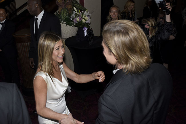 El reencuentro entre Brad Pitt y Jennifer Aniston